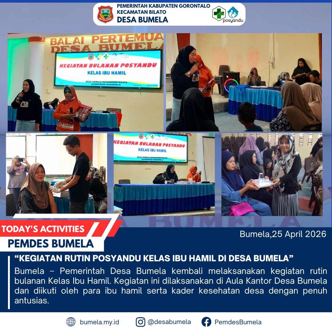 Kegiatan Rutin Posyandu Kelas Ibu Hamil di Desa Bumela